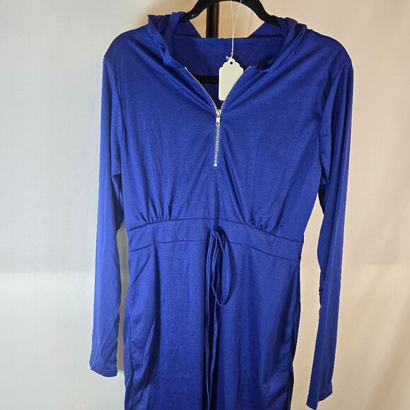 Blue Hoody Dress - Picture 1 of 3